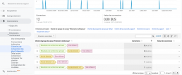 Conversion direct et indirect dans Google Analytics