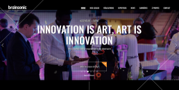 Page d'accueil du site de Brainsonic