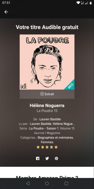 Podcast La Poudre sur Audible